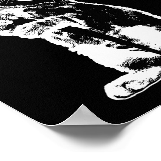 Super Schattigee Grim Reaper Cat Death Cat Funny G Poster (Hoek)