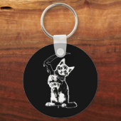Super Schattigee Grim Reaper Cat Death Cat Funny G Sleutelhanger (Voorkant)
