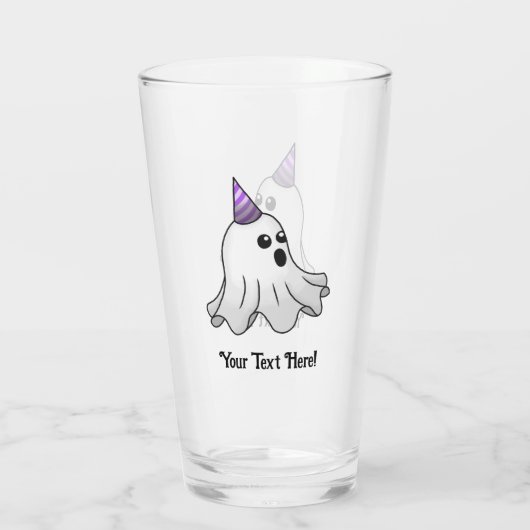 Super Schattigee Halloween Ghost Glas (Achterkant)