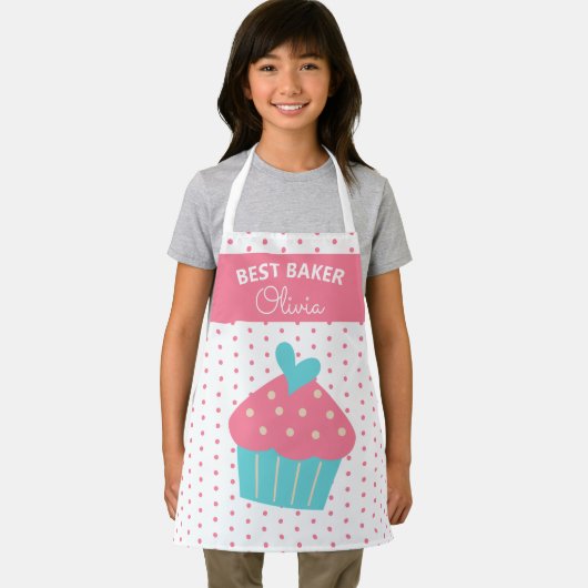 Super Schattigee hoofdbakker kleurrijke cupcake ba Schort (Insitu)
