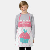 Super Schattigee hoofdbakker kleurrijke cupcake ba Schort (Gedragen)