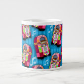 Super Schattigee Jukebox Time Fun Pattern Art Grote Koffiekop (Voorkant)