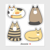 Super Schattigee Kawaii Cats Sticker (Vel)
