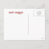 Super Schattigee Kerst Chihuahua Puppy Feestdagenkaart (Achterkant)