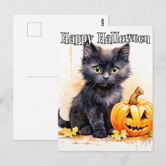 Super Schattigee kleine kitty kat Briefkaart (Voorkant / Achterkant)