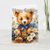 Super Schattigee kleine teddybeer Kaart (Voorkant)