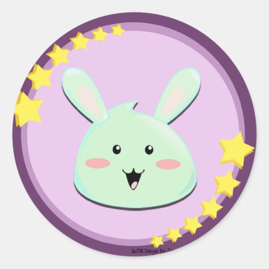 Super Schattigee MoonBunny Stickers (Voorkant)