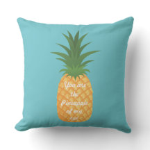 Super Schattigee Pineapple Graphic Love Quote Blau