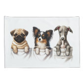Super Schattigee pockets vol met Puppies Kussensloop (Achterkant-Rechts)