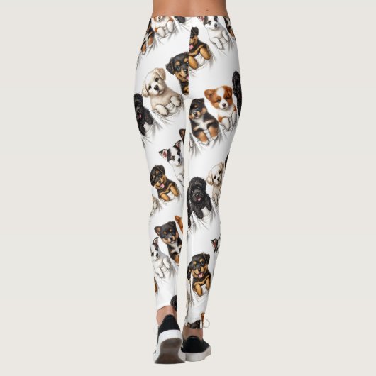 Super Schattigee pockets vol met Puppies Leggings (Achterkant)