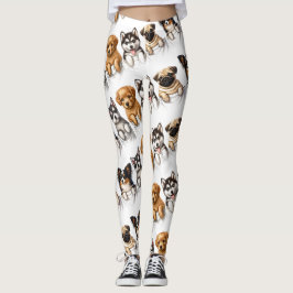 Super Schattigee pockets vol met Puppies Leggings