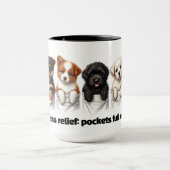 Super Schattigee pockets vol met Puppies Mok (Midden)