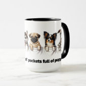 Super Schattigee pockets vol met Puppies Mok (Voorkant rechts)