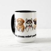 Super Schattigee pockets vol met Puppies Mok (Voorkant links)