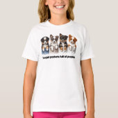 Super Schattigee pockets vol met Puppies T-shirt (Voorkant)