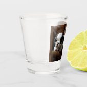 Super Schattigee Puppies op de bank 1 Shot Glas (Links)