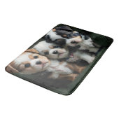 Super Schattigee Puppies op de bank 2 Badmat (Gekanteld)