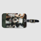 Super Schattigee Puppies op de bank 2 Bagagelabel (Voorkant (horizontaal))
