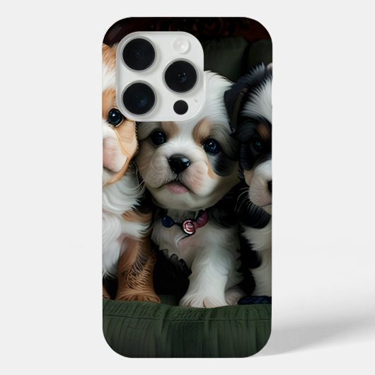 Super Schattigee Puppies op de bank 2 Case-Mate iPhone Case (Achterkant)