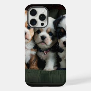 Super Schattigee Puppies op de bank 2 iPhone 15 Pro Max Case