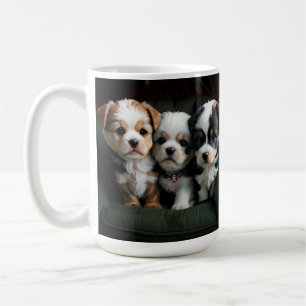 Super Schattigee Puppies op de bank 2 Koffiemok