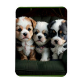 Super Schattigee Puppies op de bank 2 Magneet (Verticaal)