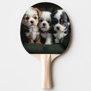 Super Schattigee Puppies op de bank 2 Tafeltennisbatje