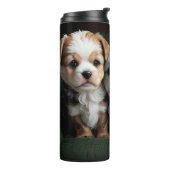 Super Schattigee Puppies op de bank 2 Thermosbeker (Gedraaid links)