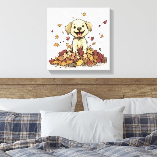 Super Schattigee puppy Canvas Afdruk (Insitu (Slaapkamer))