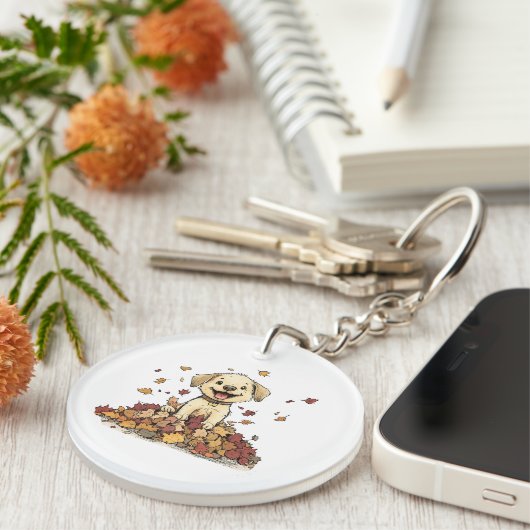 Super Schattigee puppy Sleutelhanger (Voorkant Rechts)