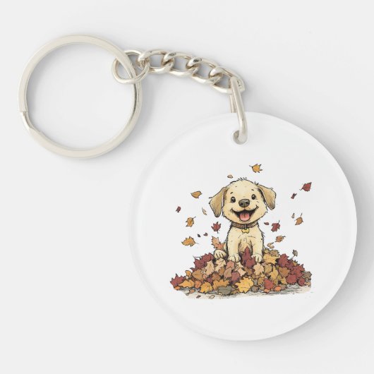 Super Schattigee puppy Sleutelhanger (Voorkant)