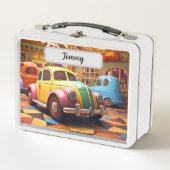 Super Schattigee Retro Speelgoed car Lunchbox (Voorkant)