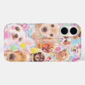 Super Schattigee Roze Puppy Telefoon Case 🌈☁️ (Achterkant (horizontaal))