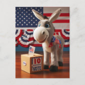 Super Schattigee Schattige ezel stemming Briefkaart (Voorkant)