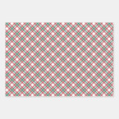 Super Schattigee Sneeuwman en Vakantie Plaid Chris Inpakpapier Vel (Voorkant 2)