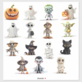 Super Schattigee Spooky Halloween Sticker (Vel)