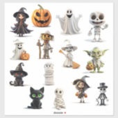 Super Schattigee Spooky Halloween Sticker (Vel)