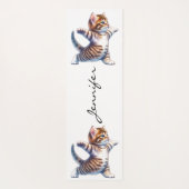 Super Schattigee Tabby Cat Yoga Mat (Achterkant)