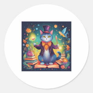 Super Schattigee Wizard Cat Sticker