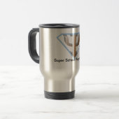 Super School Psycholoog Travel Mug Reisbeker (Voorkant links)