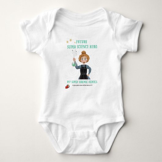 Super Science Baby Bodysuit - Marie Curie (Voorkant)