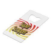 "Super Scrapper" Creditkaart Flessenopener (Achterkant Gekanteld)