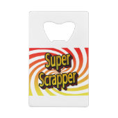 "Super Scrapper" Creditkaart Flessenopener (Achterkant)