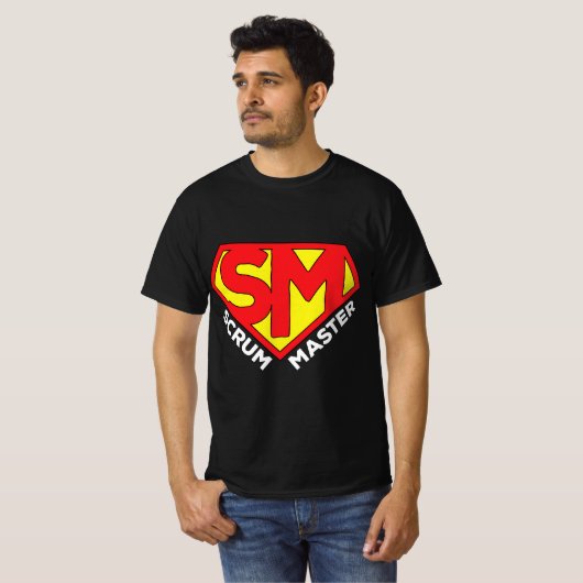 Super Scrum Master - Agile Scrum Master T-shirt (Voorkant volledig)