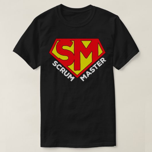 Super Scrum Master Agile Scrum T-shirt (Design voorkant)