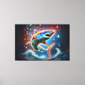 Super Shark Canvas Afdruk (Voorkant)