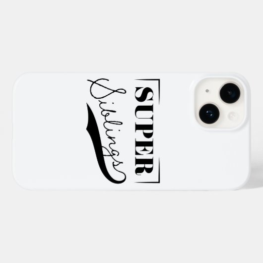 Super Sibling Case-Mate iPhone Case (Achterkant (horizontaal))