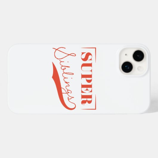 Super Sibling Case-Mate iPhone Case (Achterkant (horizontaal))