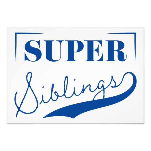 Super Sibling Foto Afdruk (Voorkant)