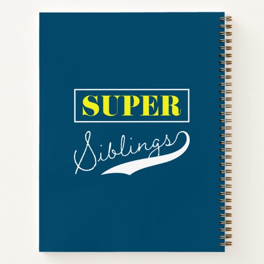 Super Sibling Notitieboek (Achterkant)